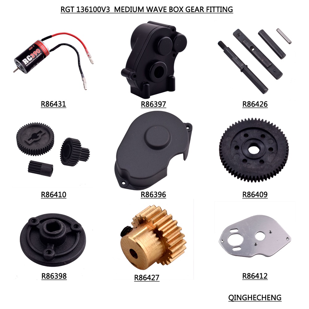 RGT 136100V3 4WD Jimny Anti-True Climbing Car Medium Wave Box Gear Fitting
