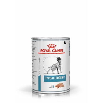 Royal canin Hypoallergenic Can 400g อาหารสุนัขสูตรโรคสุนัขแพ้อาหาร