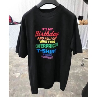 [S-5XL][พร้อมส่ง] เสื้อยืดแขนสั้น พิมพ์ลายโลโก้ตัวอักษร ทรงหลวม สําหรับผู้ชาย และผู้หญิง 2022