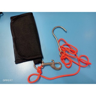 &lt;มีโค้ดส่วนลด&gt; Reef Hook 1.2m w/Pouch &amp; Snap อุปกรณ์พกพาสำหรับเกี่ยวยึดกับหิน