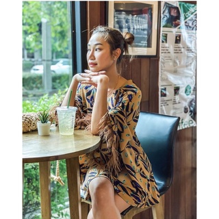 Feather dress เดรสทรงสั้น น่ารักมากก