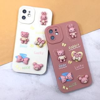 SAMSUNG A03S  พร้อมส่ง!! เคสมือถือนิ่มกันกล้อง ซิลิโคน TPU ติดการ์ตูนน่ารัก