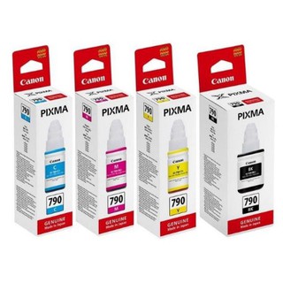 รีฟิลอิงค์เจ็ท Canon แท้ GI-790&lt;BK/C/M/Y&gt; 100% G series มีกล่อง น้ำหมึกเติม