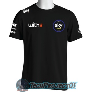 ใหม่ เสื้อยืด ลาย Sky VR46 Racing Team คุณภาพราคาไม่แพง