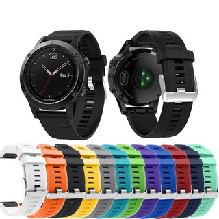 สายรัดข้อมือซิลิโคนสำหรับ Garmin Fenix 5