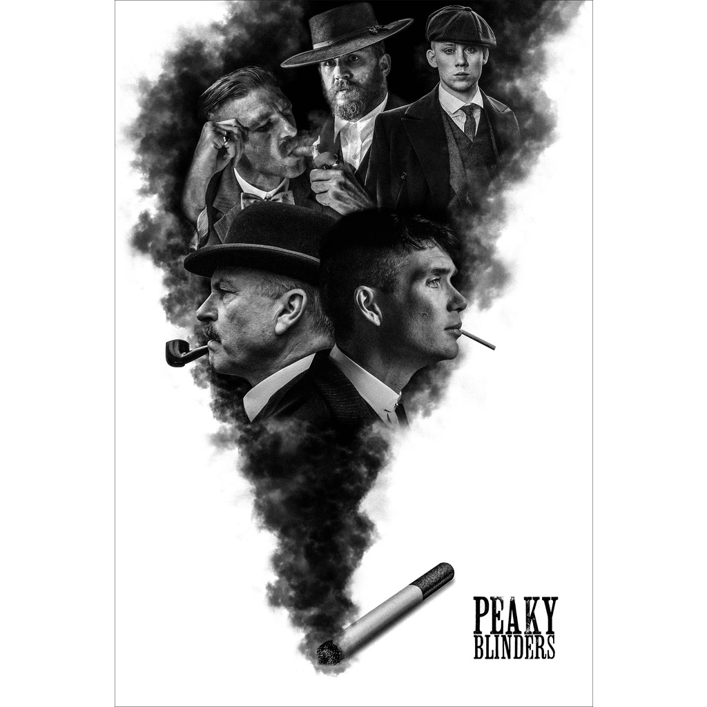 โปสเตอร์หนัง Peaky Blinders พีกี้ ไบลน์เดอร์ส ซีรีย์ Movie Poster ภาพติดผนัง ตกแต่งบ้าน รูปติดห้อง ข