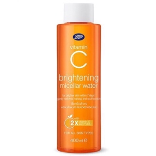 ล้างเมคอัพสะอาด อ่อนโยนต่อผิว BOOTS VITAMIN C บู๊ทส์ วิตามินซี ไบร์ทเทนนิ่ง ไมเซลล่า วอเตอร์  400 มล