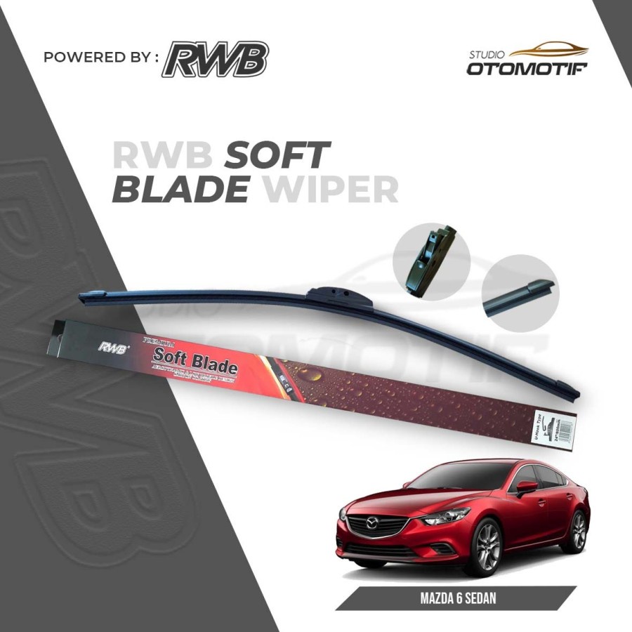 RWB S52 WIPER MAZDA6 MAZDA 6 SOFT FRAMELESS WINDSHIELD MAZDA 6 SEDAN