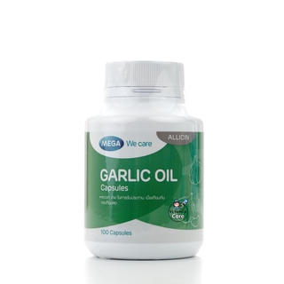 Exp.10/25 (100 แคปซูล) น้ำมันกระเทียม Mega We Care Garlic Oil