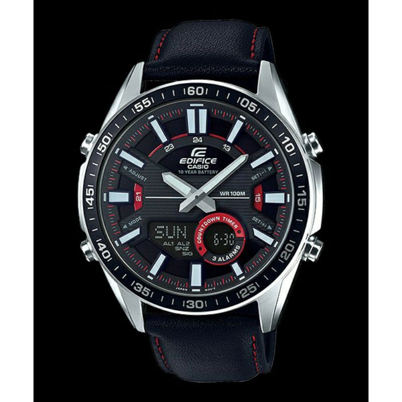 นาฬิกา Casio Edifice โครโนกราฟ รุ่น EFV-C100L-1AV นาฬิกาผู้ชายสายแสตนเลส กันน้ำ100m.
