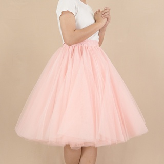 LARLA ✿ SK01PK กระโปรงสุ่ม กระโปรงเจ้าสาว Tutu Skirt สีชมพู