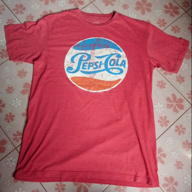 เสื้อยืดมือสอง ลาย pepsi