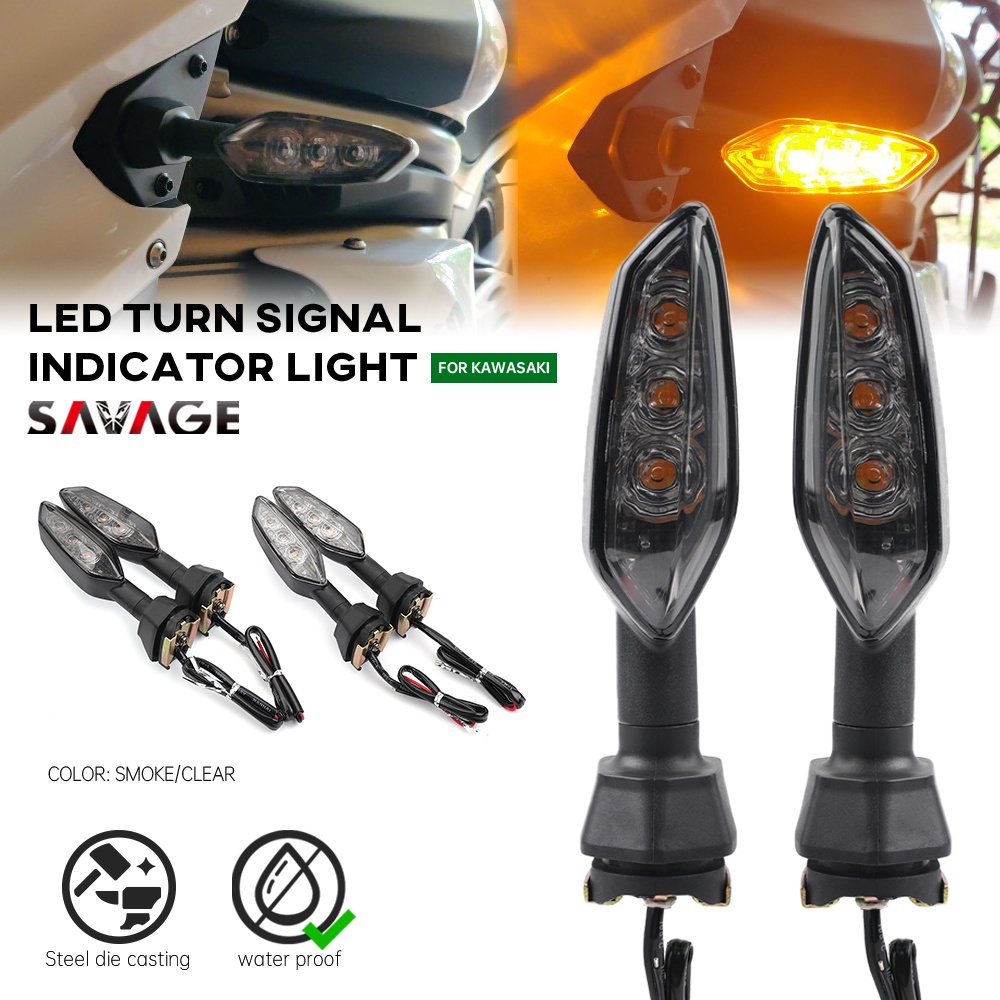ราคาต่ำสุดLED Turn Signal Indicator Light For KAWASAKI Z1000 Z900 Z800