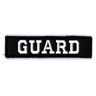 ป้ายอก GUARD ติดตีนตุ๊กแก เลือกขนาดป้ายได้