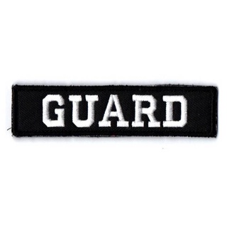 ป้ายอก GUARD ติดตีนตุ๊กแก เลือกขนาดป้ายได้