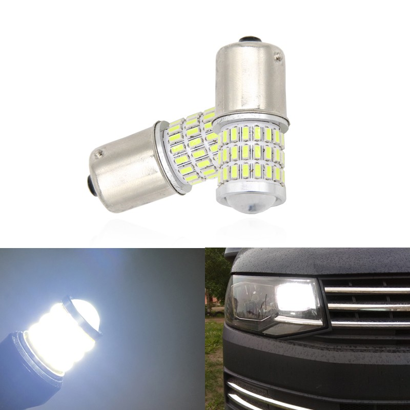 หลอดไฟ led：2x 1156 CANbus BA15S/21W S25 Led Daytime Running Lights DRL