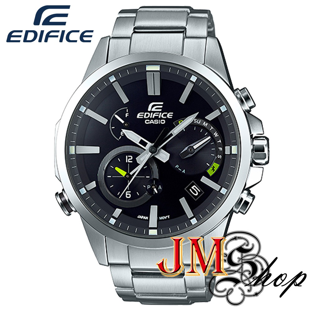 CASIO Edifice Bluetooth Tough Solar Cronograph นาฬิกาข้อมือผู้ชาย สแตนเลสแท้ รุ่น EQB-700D-1ADR