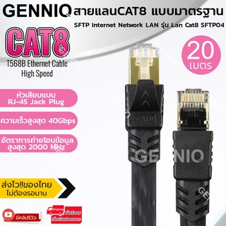 Elit สายแลน ยาว20/30เมตร ยาวจุใจ สาย Lan CAT8 สายเน็ต สายLink แบบมาตรฐาน SFTP Internet Network LAN รุ่น Lan Cat8 SFTP04