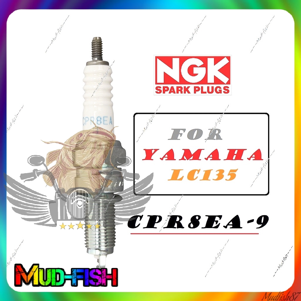 หัวเทียนมาตรฐาน NGK CPR8EA-9 CPR6EA-9 สําหรับ Yamaha LC135 Honda Wave125
