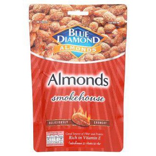 Blue Diamond Smokehouse Almonds 150g  บลูไดมอนด์สโมคเฮาส์อัลมอนด์ 150 กรัม