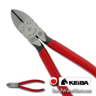 KEIBA คีมปากเฉียง 5" N-205S daigonal cutting nippers ด้ามบาง