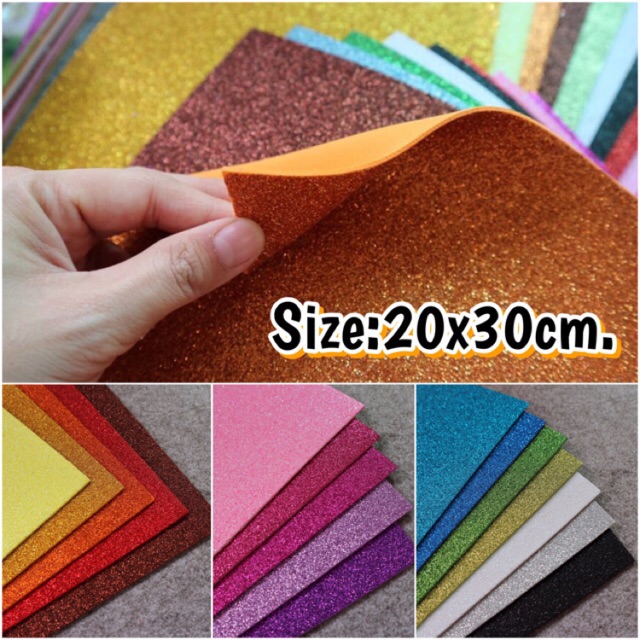 โฟมกากเพชร ขนาด 20x30cm. (A4)