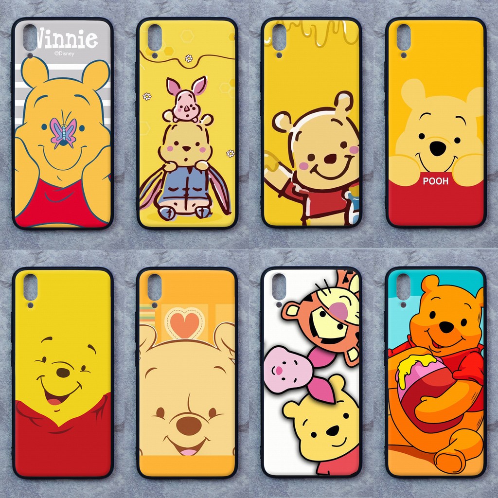 เคส Vivo V11 / V11 pro ใช้เคสเดียวกัน ลายหมีพูห์ ขอบนิ่มหลังแข็ง เคสมือเคสโทรศัพท์ Case เคส Tมหลังแข็ง ไม่ขูดตัวเครื่อง