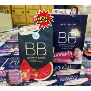 Baby Bright Watermelon &amp; Tomato Matte BB Cream SPF45 PA++ ( 6 ซอง)  แตงโม มะเขือเทศ  1 กล่อง