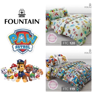 ผ้าปู ไม่รวม ผ้านวม ฟาวน์เทน (Fountain) ลายลิขสิทธิ์แท้ Paw Patrol