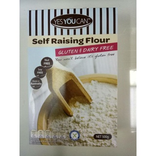 ( พร้อมส่ง )Yes You Can Free Self Raising Flour 500g.  แป้งทำขนมปัง