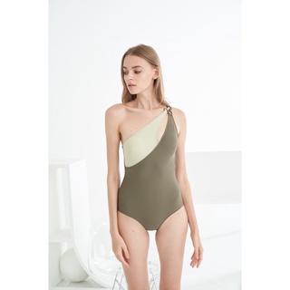 saturdaysun.bkk - Mykonos One Piece Swimsuit (Olive) ชุดว่ายน้ำวันพีซ