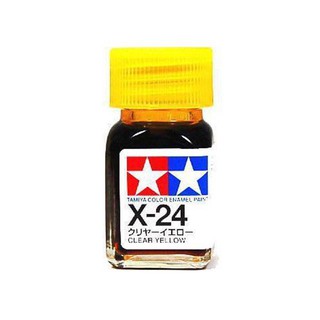 สีสูตรอีนาเมล TAMIYA X-24 Clear Yellow (10 ml)