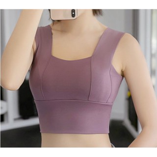 Sports bra สปอร์ตบรา เสื้อออกกำลังกายสายหนาคัตติ้งเป๊ะ TM001 มาใหม่ S-XXL