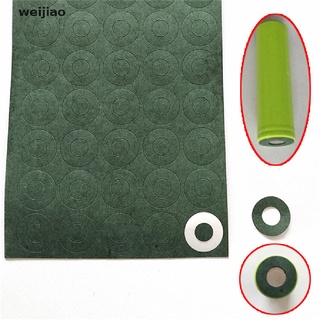 wei 100pcs 1S 18650 Battery Insulation Gasket Barley Paper Insulating Glue Patch Pad ie