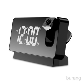 Plastic *Projection *Alarm *Clock Portable Removable Electronic *Thermometer [LED Screen] [USB Powered] burang