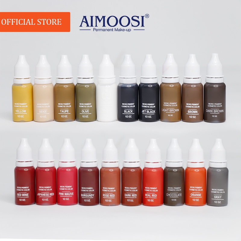 หมึกสัก Aimoosi เฉดฮิตปี2025! ✨ ครบ3ปีสียังเป๊ะ บิวตี้บล็อกเกอร์รุ่นเดียวกัน👀 เฉดสีดามถึง 3 ปี