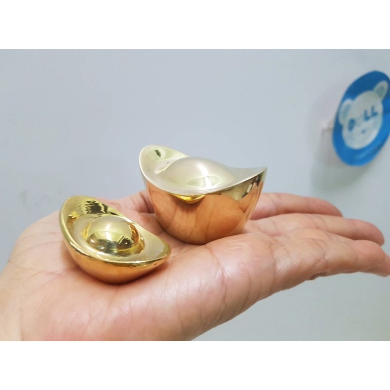 Brass byfa0 F1182 เงินจีนโบราณ (ก้อนใหญ่ในภาพ)หยวนเป่า รูปที่ 3