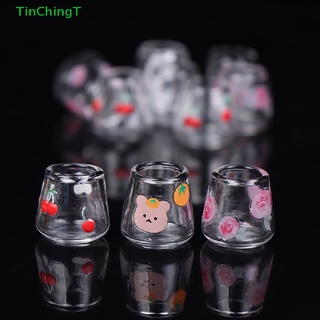 [TinChingT] โมเดลแก้วใสจิ๋ว 1/12 สําหรับตกแต่งบ้านตุ๊กตา 4 ชิ้น ต่อชุด [ใหม่]