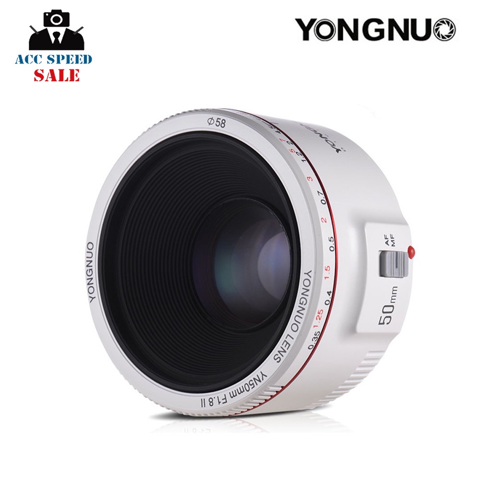 Yongnuo YN 50mm f1.8 II for Canon EF (White)  รับประกันศูนย์ในไทย
