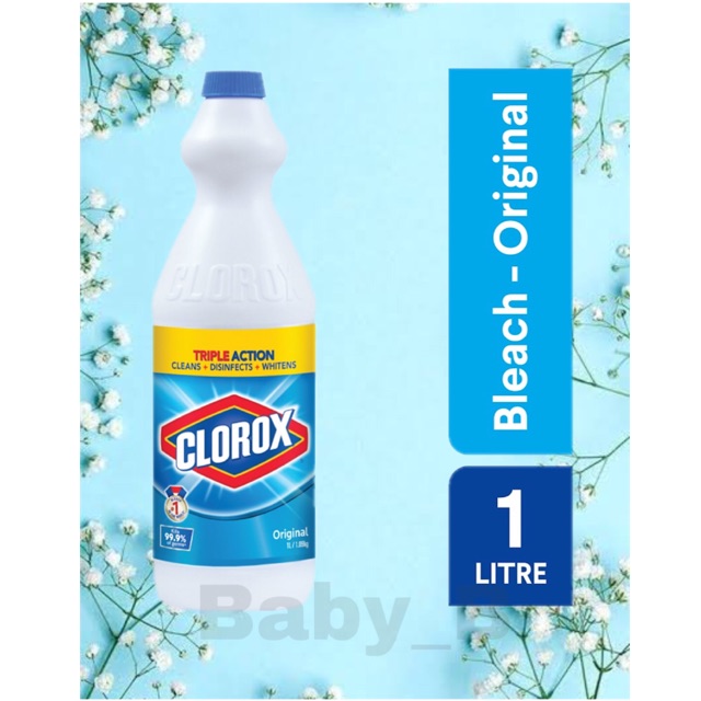 Clorox คลอรอกซ์ ผลิตภัณฑ์ฆ่าเชื้อ-ซักผ้าขาว Clorox Total Clean+Disinfects 1 ลิตร