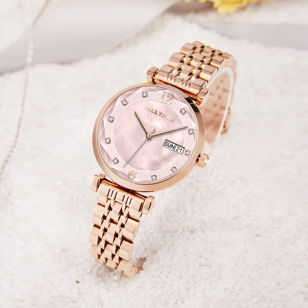 Spot stock New genuine automatic movement watch women s double calendar ...