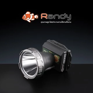 Randy ไฟฉายคาดหัว IP65 แบตใหญ่ ไฟฉาย ส่องไกล10ชม.-20ชม. สว่างจ้า มีแสดงระดับแบตเตอรี่ ชาร์จไว5V/2A