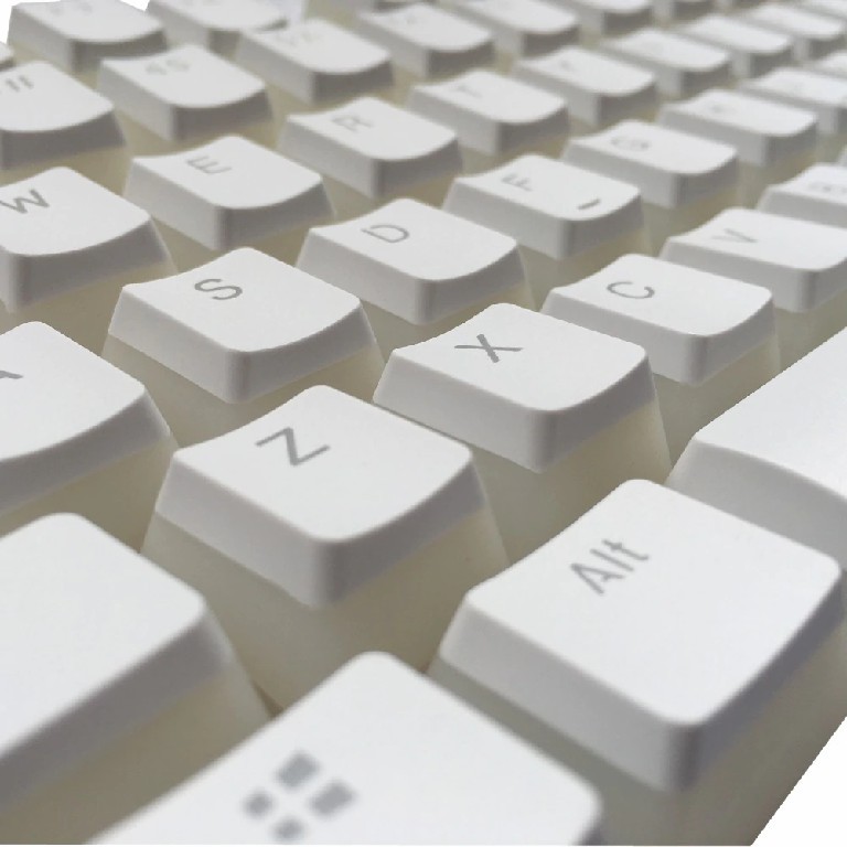PBT WHITE PUDDING KEYCAPS ANSI Layout คีย์แคปพุดดิ้งสีขาว ปุ่มคีย์บอร์ดสำหรับ Mechanical Keyboard ชุดใหญ่ใส่ได้ทุกขนาด #3