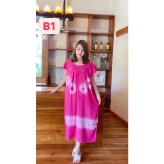 เดรสมัดย้อม#ชุดมัดย้อม#ชุดนอนมัดย้อม ใส่สบาย