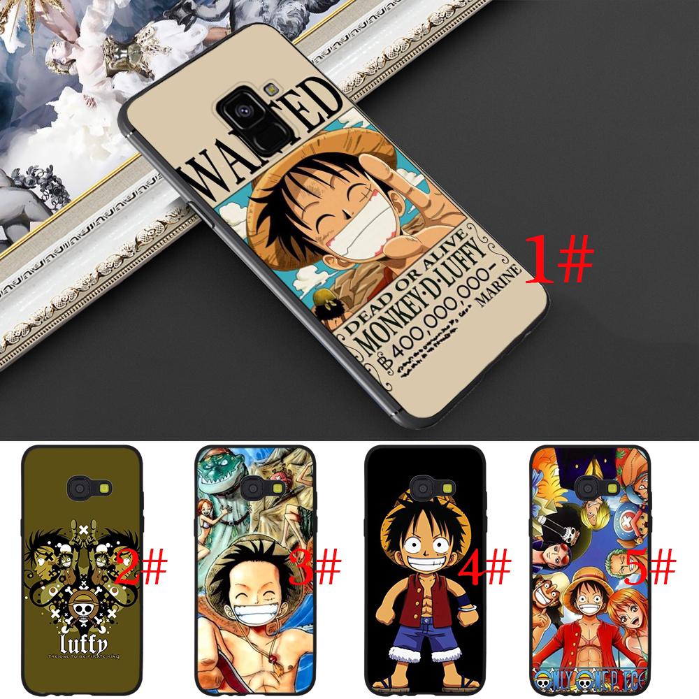 เคสโทรศัพท์พิมพ์ลายการ์ตูน one piece tpu แบบนิ่ม samsung a 3 2016 a 6 plus 2018 a 7 a 9 j6