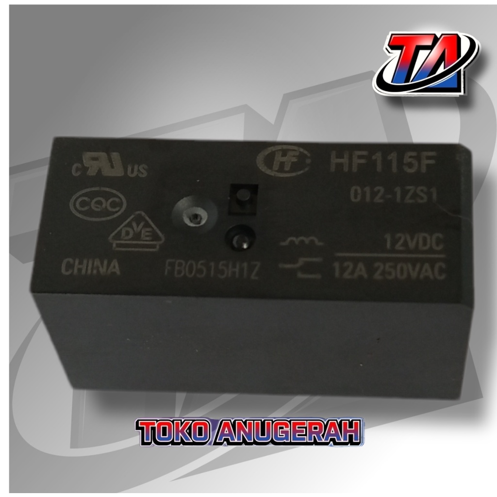 RELAY HF115F 12VDC 12A