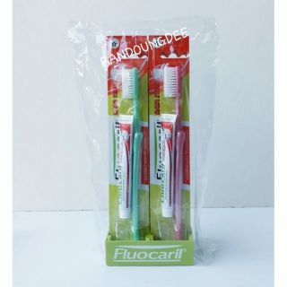 Fluocaril แปรงสีฟัน ฟลูโอคารีล ดาต้า สตาร์ (พร้อมยาสีฟัน) แพ็คละ 6 ด้าม คละสี Toothbrush