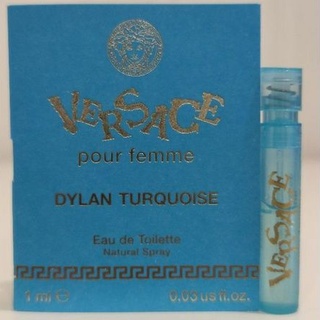 Vial 💢 Versace ☁️ Dylan Turquoise Pour Femme EDT 1ml ตัวใหม่ล่าสุดดด หอมมมมาก น้ำหอมชนิดพกพา ไวออลแท้💯