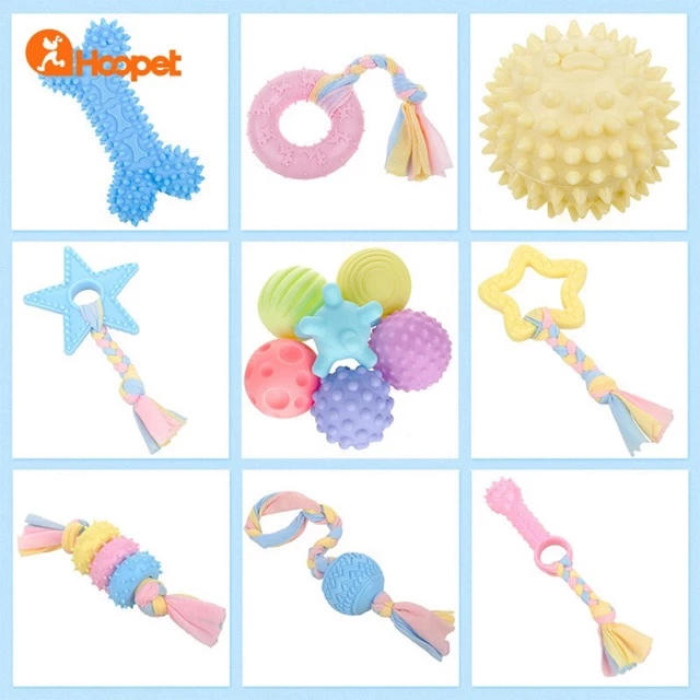 ของเล่นหมา ของเล่นเชือก หมาเล็ก สุนัขกลาง Dog Toy, Rubber Toy พลาสเทล