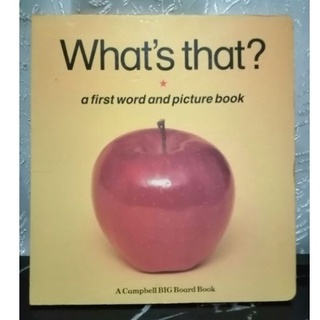 Whats That? A first word and picture book. Campbell big board book.-162